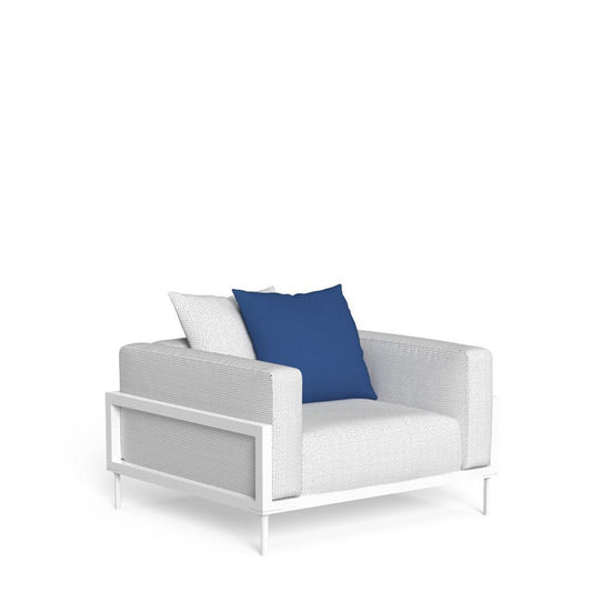 Cleosoft Alu - Living Armchair White