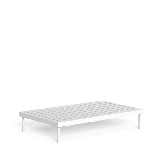 Cleosoft Alu - Rectangular Coffee Table White