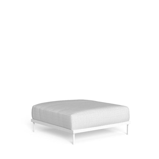 Cleosoft Alu - Sofa Pouf White
