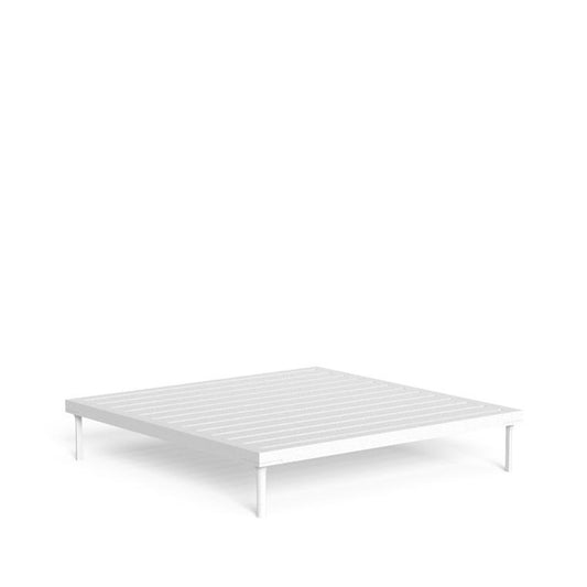 Cleosoft Alu - Square Coffee Table White