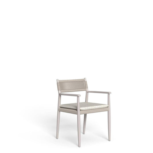 Dolcevita Alu - Dining Armchair White