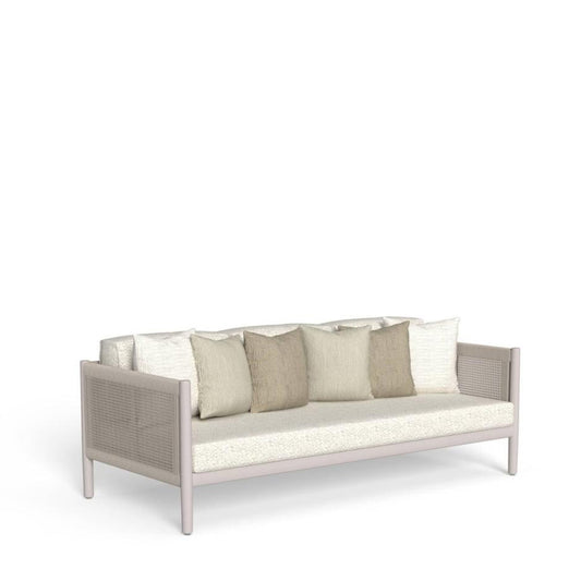 Dolcevita Alu - 3 Seater Sofa White