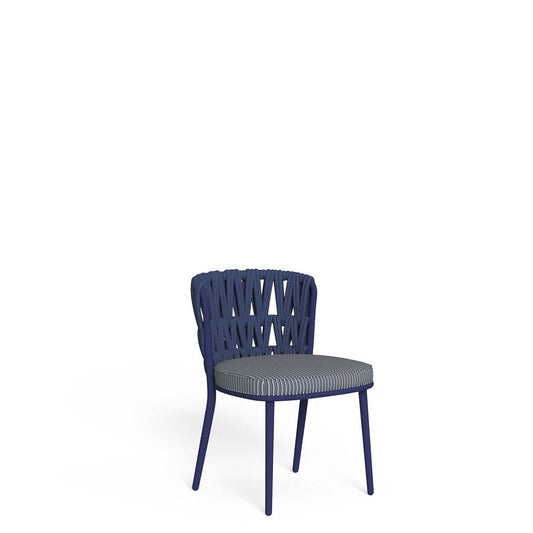Swipe - Armless Dining Armchair Blue