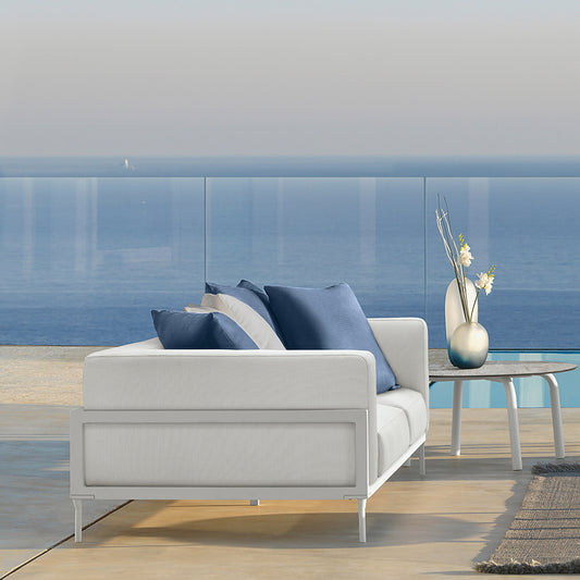 Cleosoft Alu - Living Armchair White