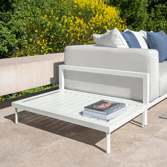 Cleosoft Alu - Rectangular Coffee Table White