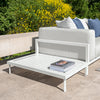 Cleosoft Alu - Rectangular Coffee Table White