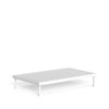 Cleosoft Alu - Rectangular Coffee Table White