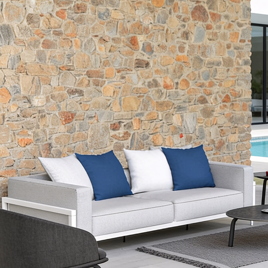 Cleosoft Alu- Sofa White