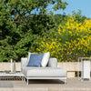 Cleosoft Alu - Sofa Pouf White