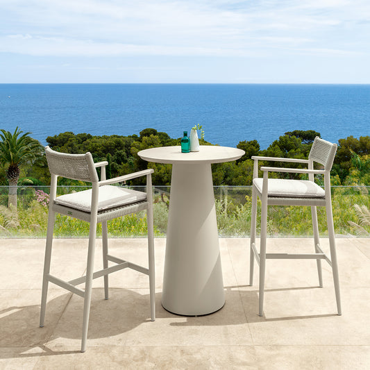 Dolcevita Alu - Bar Table White