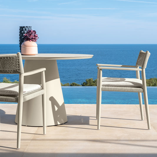 Dolcevita Alu - Dining Table D120 White