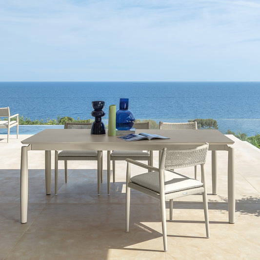 Dolcevita Alu - Extending Dining Table White