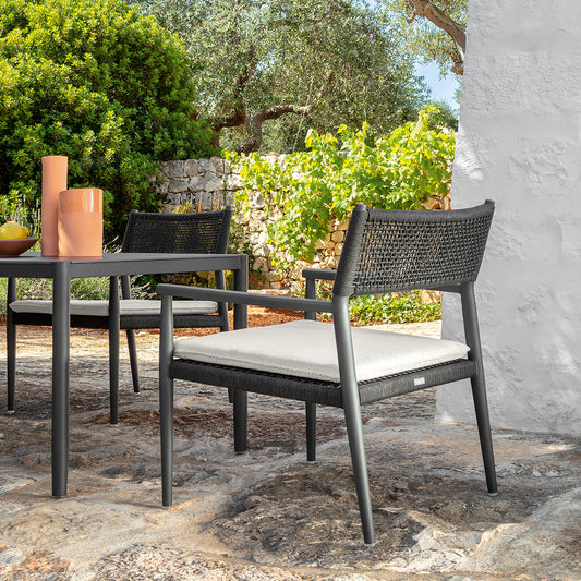 Dolcevita Alu - Lounge Armchair Graphite