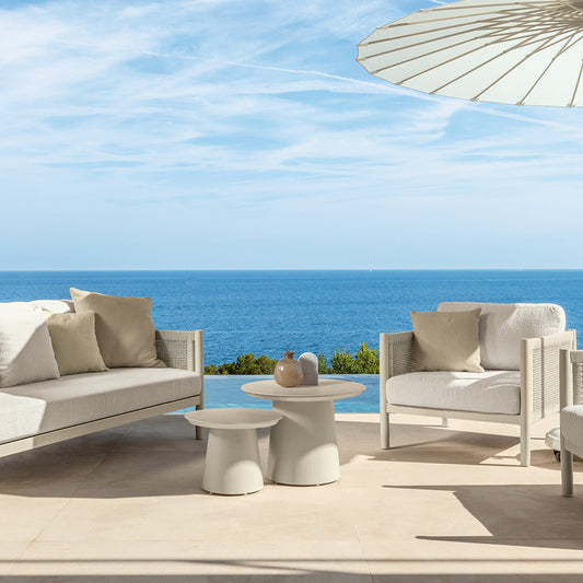 Dolcevita Alu - Side Table 17" White
