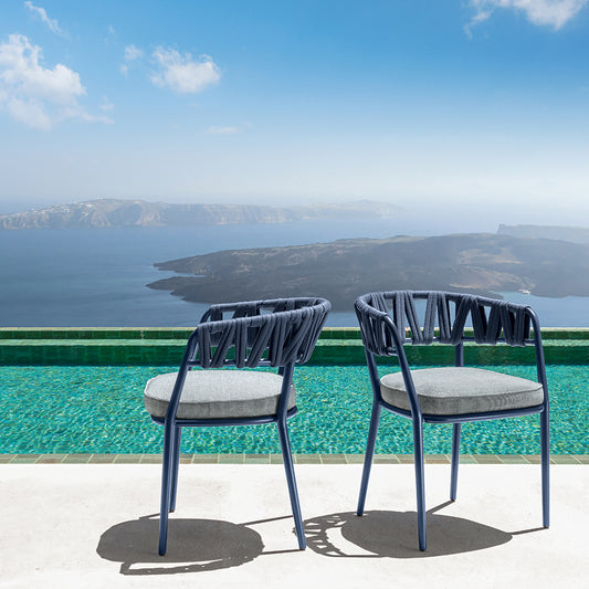 Swipe  - Dining Armchair Blue
